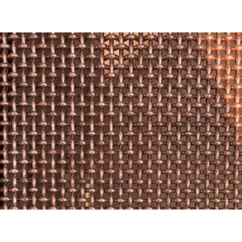 Red copper diagonal woven wire mesh